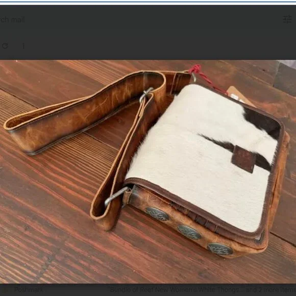 STS Ranchwear NEW Vaquero Cowhide Della Crossbody Bag Purse Western Leather - Picture 6 of 7